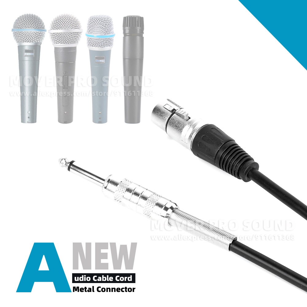 Shure Mic Sm58 - XLR Female 6.3MM Mic Cord Compatible