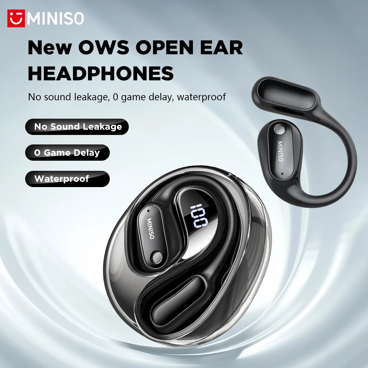 MINISO MS190 Real Time AI Voic - Bluetooth Headset On Ear ulasan dan harga